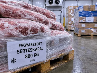 Fagyasztott sertéskaraj — 800 kg raklap